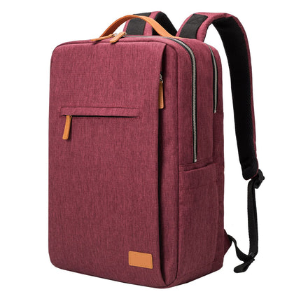 Business Casual Backpack with Multiple Compartments, Everyday Bag in Light Gray, Light Beige, Burgundy or Dark Gray