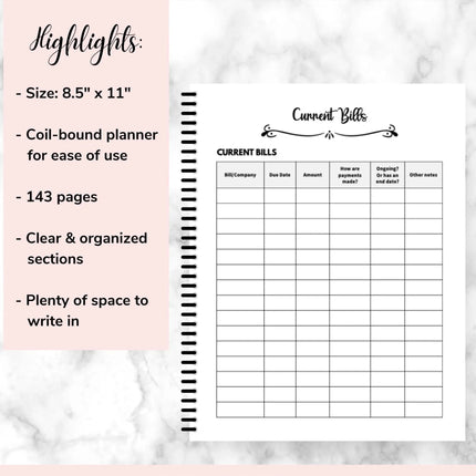 End of Life Planner Book, Funny Finance Planner for Loved Ones – image 9