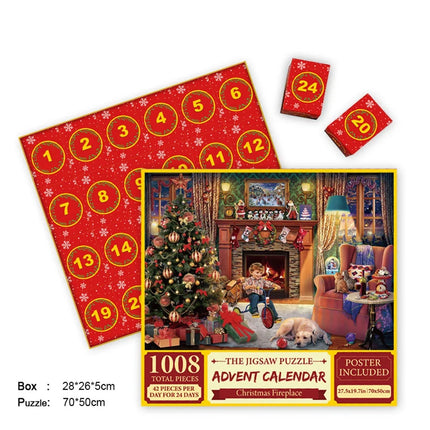 Advent Calendar Jigsaw Puzzle for Adults, Christmas Games for Family – image 9