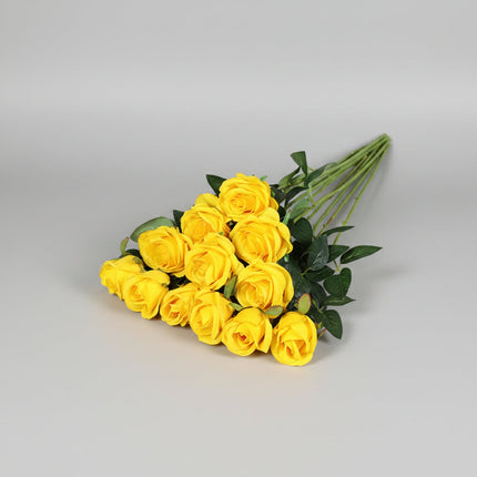 Artificial Rose Bouquet for Home Decor | Maintenance-Free Red Roses for Mother's Day and Events