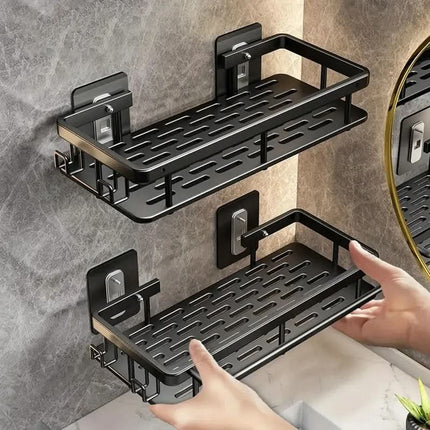 Wall Shelf No Drill, Small Bathroom Storage Organizer – image 16