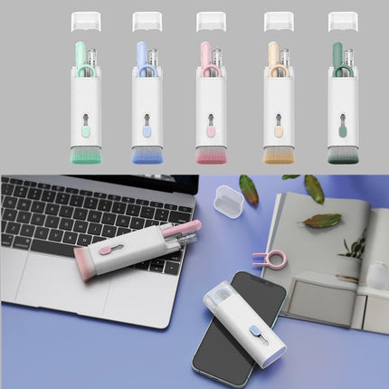 7 in 1 Electronics Cleaning Kit with Keycap Puller, Flocking Sponge and Nylon Brush for Headsets and Keyboards, 3 Colors