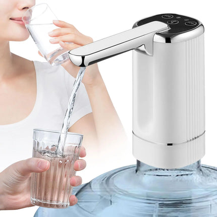 Water Bottle Pump with One-Touch Operation, Motorized Drinking Water Dispenser Pump for Large Water Jugs