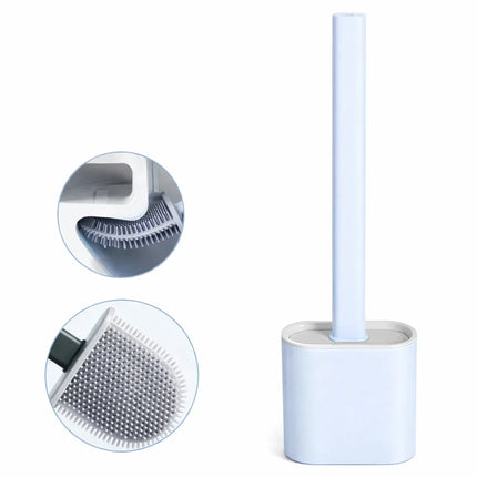 Silicone Toilet Brush with Ergonomic Handle | Easy Cleaning for Hygiene