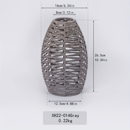Handwoven Paper Rope Pendant Shade with Unique Artisanal Finish | Soft Ambient Lighting for Coastal and Bohemian Interiors