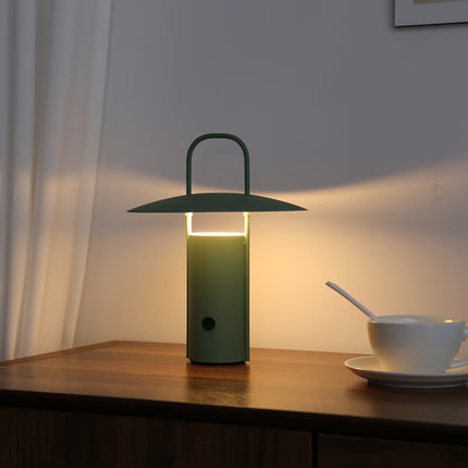 Wireless LED Touch Lamp with Three Colour Modes | USB Rechargeable Metal Light for Indoor & Outdoor Elegance