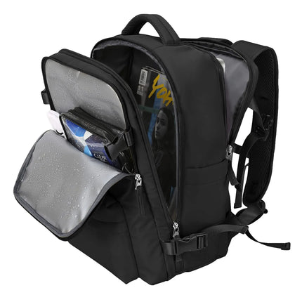 Travel Backpack with Multiple Compartments, Lightweight Two Strap Rucksack in 5 Colors for Everyday Carry