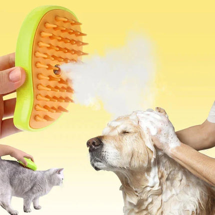 Dog Brushes, Rechargeable Cat Brush with Steam Mist for Hair Removal and Massage, Pet Hair Remover, Dog Grooming Brush