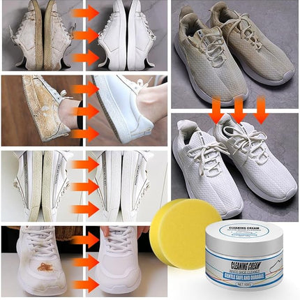 Shoe Cleaning Cream with Deep Cleansing Formula | Eco-Friendly Solution for Revitalizing Footwear
