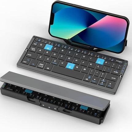Bluetooth Folding Keyboard with Compact Design | Portable Typing Solution for Travel