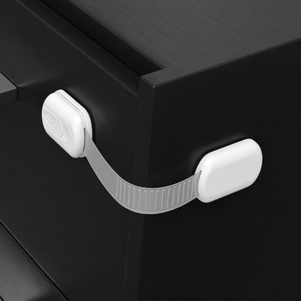 Child Safety Cabinet Locks with Flexible Strap Design | Adhesive Baby Proofing for Quick Installation