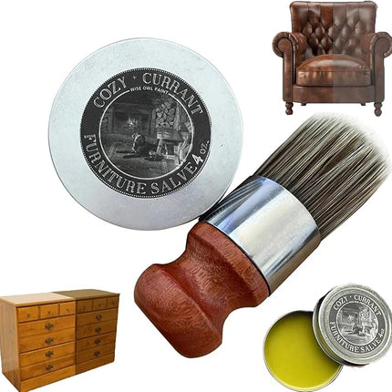 Leather Repair Cream for Furniture and Car Seats, Restorer Salve for Sofas, Handbags and Wood Surfaces