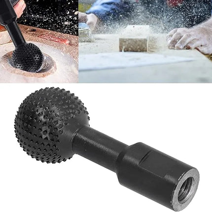Precision Spherical Carving Head with Durable Steel Tip | Versatile Tool for Intricate Woodwork