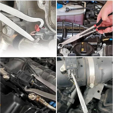 Electrical Disconnect Pliers for Cars, Slim Automotive Connector Removal Tool for Tight Engine Bay Spaces
