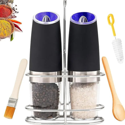 Automatic Salt & Pepper Grinder Set with Adjustable Coarseness | Essential Kitchen Tool for Fresh Flavors
