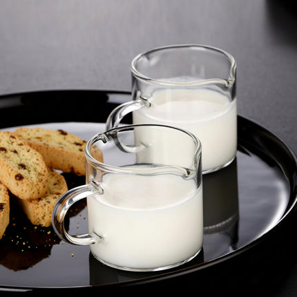 Espresso Measuring Cups with Double Spouts | 4 oz Borosilicate Glass for Clean Pouring and Accurate Shots