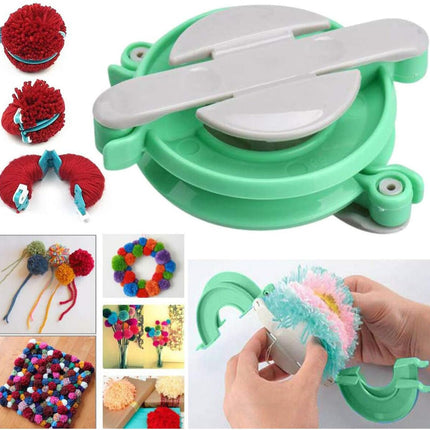 Pom-Pom Maker Set for Easy DIY Crafts | Four Sizes for Versatile Fun