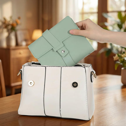 Foldable Travel Earring Organizer Case with Snap Closure | Compact Jewelry Storage for Up to 42 Pairs