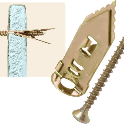 Self-Drilling Wall Anchors - 50 Pack, Heavy-Duty Drywall & Plaster