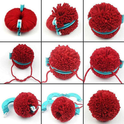 Pom-Pom Maker Set for Easy DIY Crafts | Four Sizes for Versatile Fun