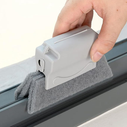 Window Groove Cleaning Brush Set with Ergonomic Handle | Efficient Tool for Hard-to-Reach Spaces