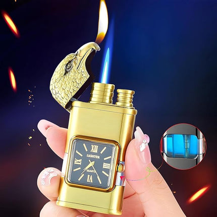 Windproof Lighter with Clock | Sleek Design for Reliable Ignition