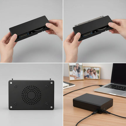 External Hard Drive Portable SSD Enclosure with USB 3.0 | Fast Data Transfer for Storage Expansion and Backup