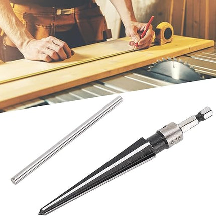 Tapered Steel Reamer Drill Bit with Precision Cutting Edge | Durable Tool for Smooth Finishing