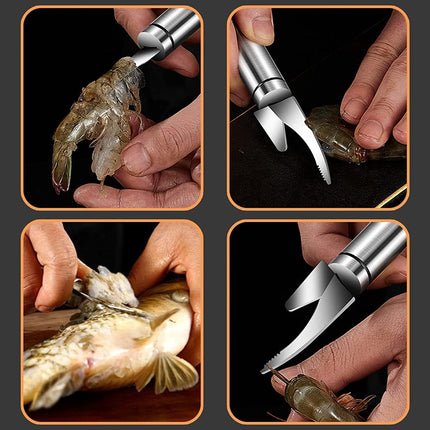 Fish Knife 5 in 1, Stainless Steel Fish Cleaning Knife for Seafood