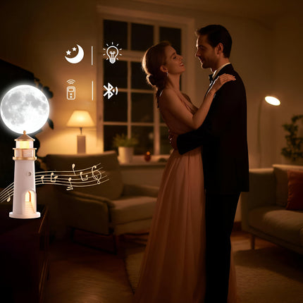Moonlight Projection Lamp with Adjustable Brightness & Remote Control | Relaxing Ambiance for Bedrooms and Nurseries