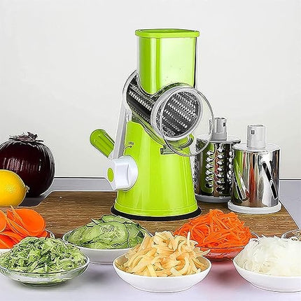Vegetable Slicer with Interchangeable Blades | Effortless Cutting for Quick Meal Prep