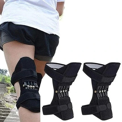 Spring Loaded Knee Brace for Stairs and Walking, Shock Absorbing Knee Support for Hiking, Unisex
