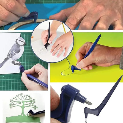 Precision Craft Knife for Paper Cutting, Hobby Knife for Stickers, Scrapbooking and Stencils, Detail Art Tool