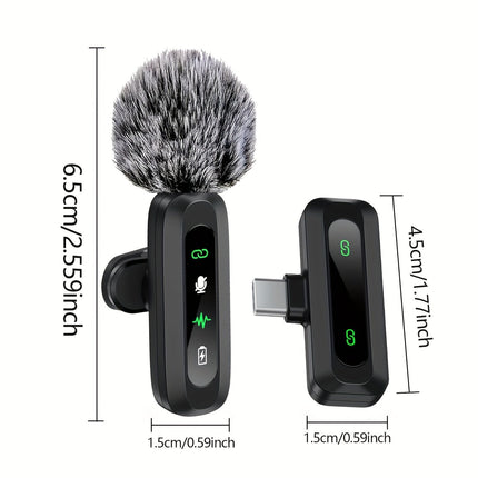 Wireless Microphone for iPhone, Lavalier Microphone USB C – image 4