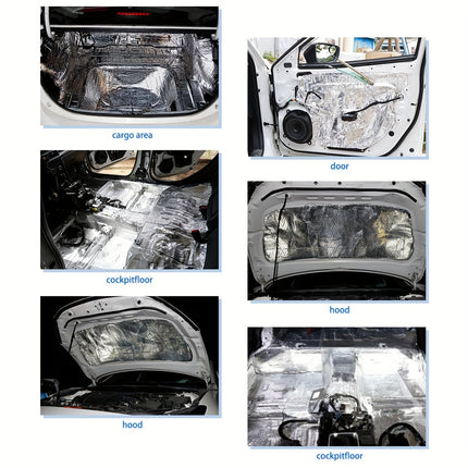 Sound Insulation Foam for Car Hood, Self Adhesive Soundproofing Mat