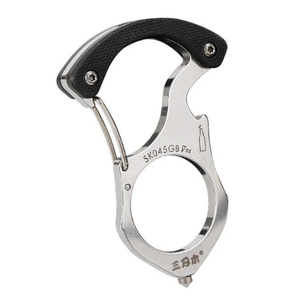 Emergency Glass Breaker Keychain Tool, Compact Car Escape Tool with Finger Ring and Spring Clip, 3 Colors, Everyday Carry