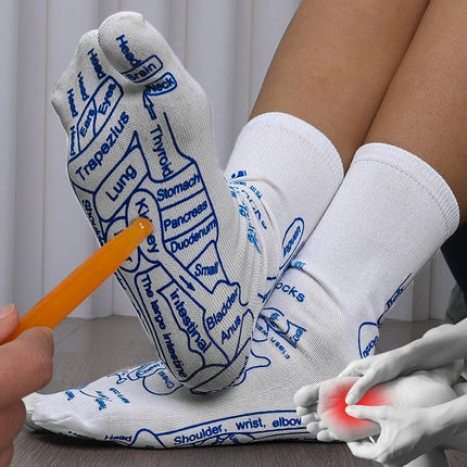 Reflexology Foot Massage Socks with Targeted Pressure Relief | Cozy Design for Relaxation and Pain Relief