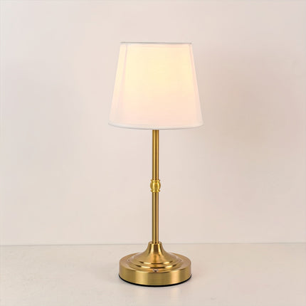 Dimmable Cordless Table Lamp with Touch Control | Elegant Brushed Metal Design for Soft Ambient Lighting
