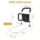 Bed Rail for Twin to King Size, Bed Safety Rail with Dual Grip Handles, Bed Assist Rail with Storage Bag