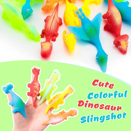 Dinosaur Toys for Kids, Finger Slingshot Stretchy Toys, Sticky Flying Toys – image 7