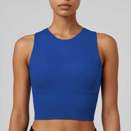 High-Stretch Crop Tank Top for Women | Lightweight Sleeveless Workout Top for Comfort and Style
