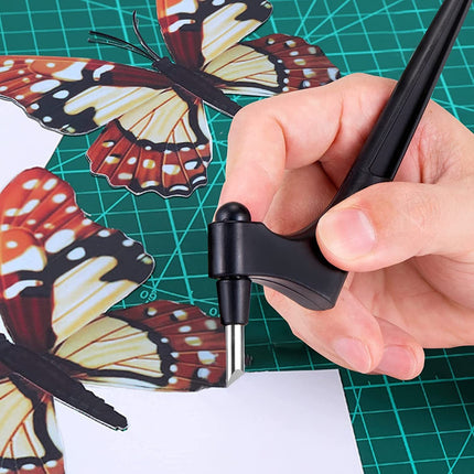 Precision Craft Knife for Paper Cutting, Hobby Knife for Stickers, Scrapbooking and Stencils, Detail Art Tool