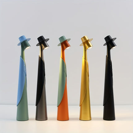 Rechargeable LED Desk Lamp with Touch Control | Artistic Modern Design for Soft Ambient Lighting