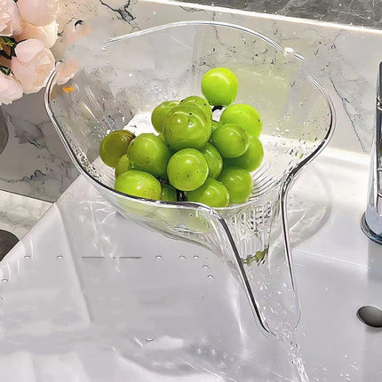 Kitchen Colander Strainer Basket for Pasta and Fruit, Heat Resistant Sink Drainer Bowl