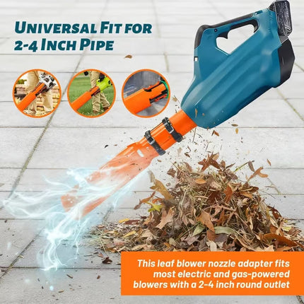 Leaf Blower Air Booster, Venturi Leaf Blower Attachment for 2 to 4 Inch Round Outlet