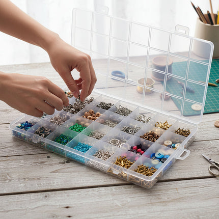 Mothers Day Storage Box Organizer Case with Secure Buckle | Lightweight Compartmental Storage for Jewelry and Crafts