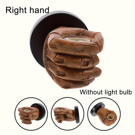 Hand-Shaped Industrial Wall Lamp in Resin | Unique Accent Lighting for Creative Spaces