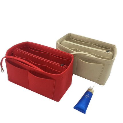 Tote Bag Organizer Insert with Structured Compartments, 4 Sizes S to XL, 10 Colors, Soft Purse Divider for Handbags and Shoulder Bags