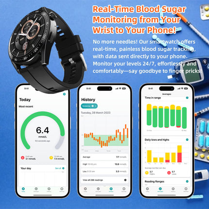 Smart Watch for Men and Women, Fitness Tracker Watch with Heart Rate Monitor, Bluetooth Smartwatch with Call Alerts