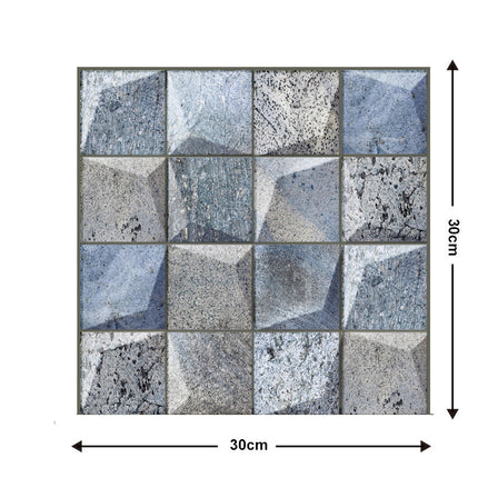 Self-Adhesive Wall Tiles for Easy Home Makeover | Decorative Design for Instant Style Upgrade (Set of 10)